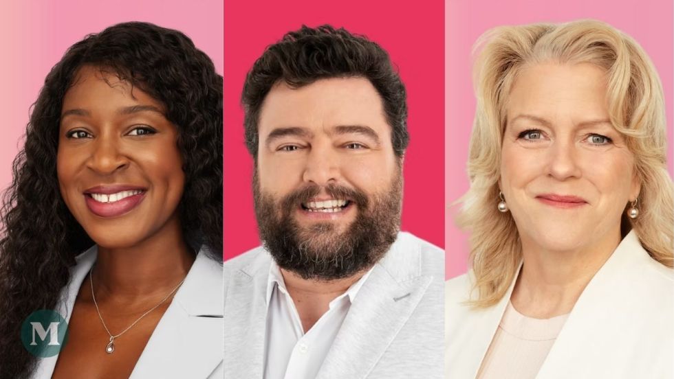 Photos de candidature d'Affine Lwalalika, Carl Lévesque et Lyette Bouchard, élus par acclamation à Longueuil.