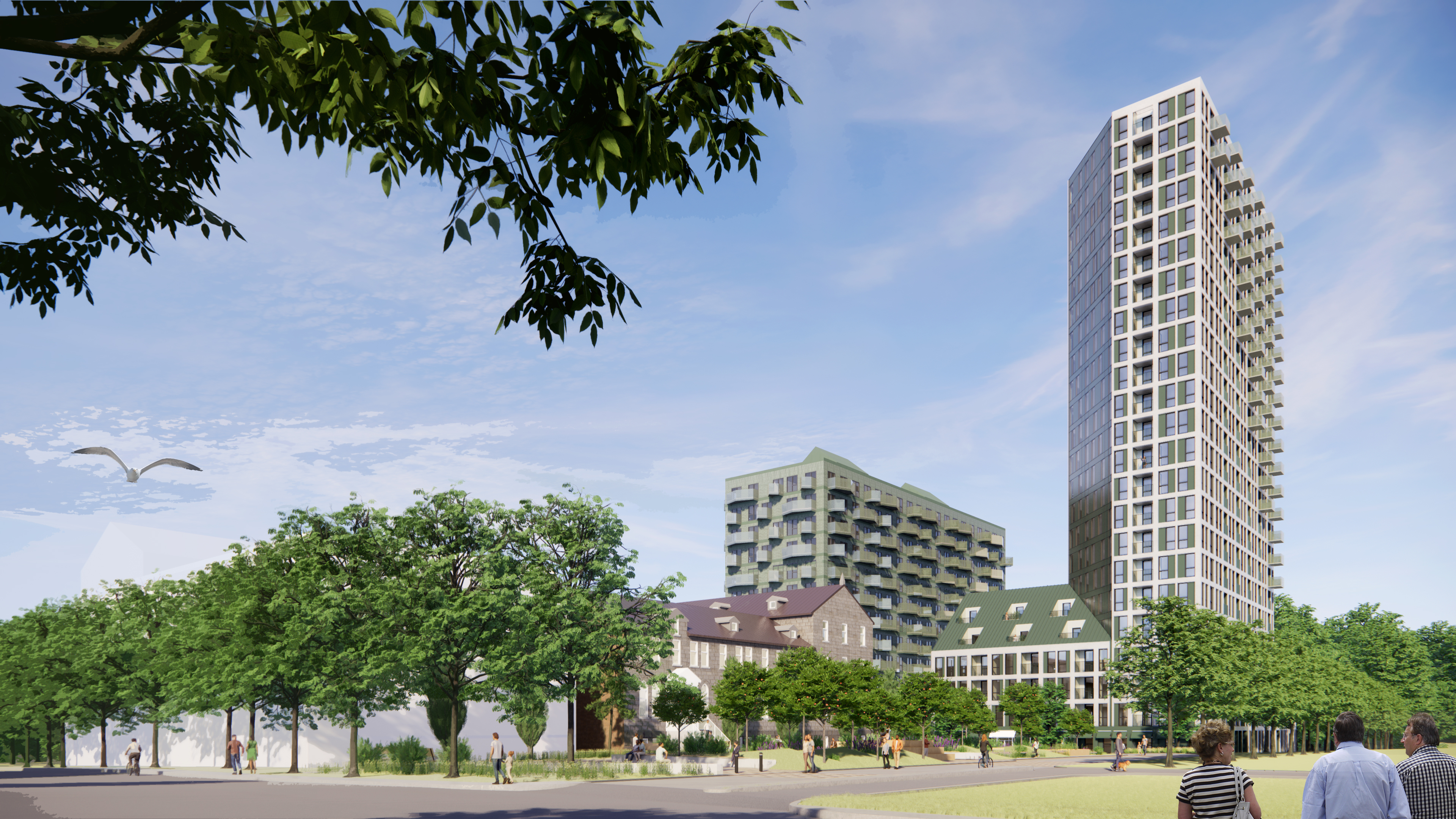 Soutient pour 700 logements dans l’ancien couvent de la Résurrection