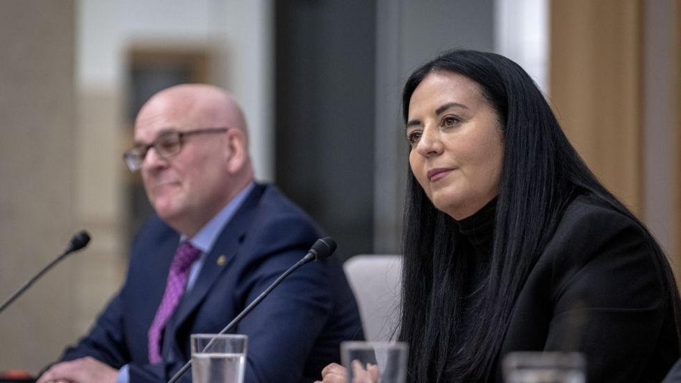 Soraya Martinez Ferrada et Claude Pinard.