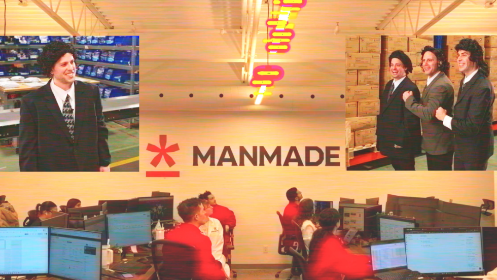 Capture d'écran d'une publicité de MANMADE diffusée au Super Bowl.