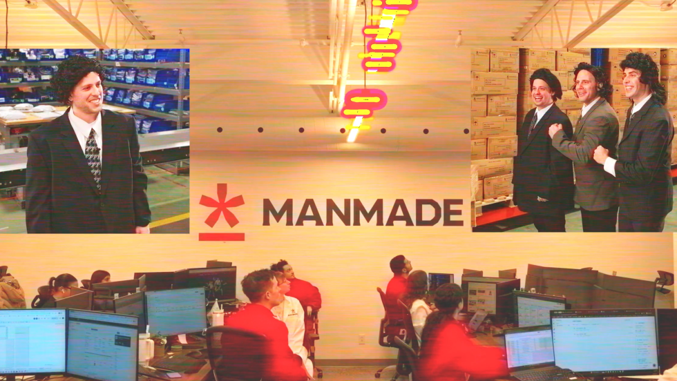 Capture d'écran d'une publicité de MANMADE diffusée au Super Bowl.