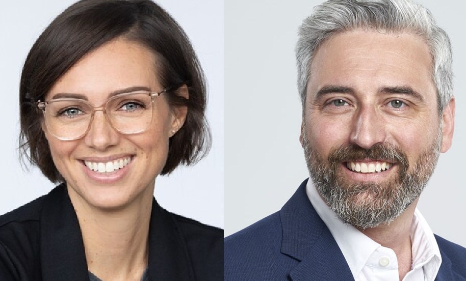 Montage des photos de profil de Joëlle Brodeur et Stéphane Morency.