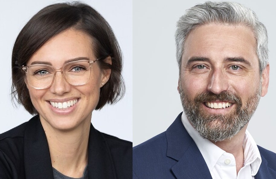 Montage des photos de profil de Joëlle Brodeur et Stéphane Morency.