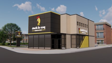 Maquette du futur restaurant Jack Le Coq qui s'implantera dans Cartierville.