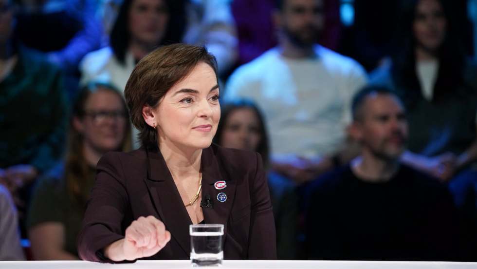 Christine Fréchette sur le plateau de TLMEP.