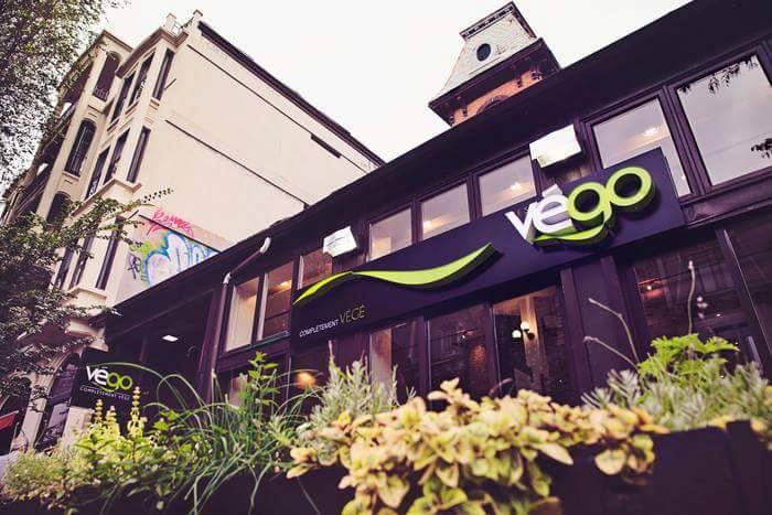 Façade du Resto Végol, sur la rue St-Denis.