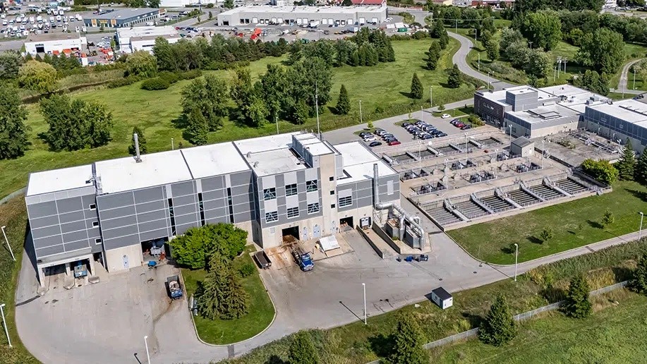 Station de traitement des eaux usées La Pinière, à Laval.