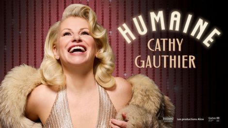 Affiche du spectacle "Humaine" de Cathy Gauthier.