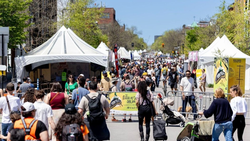 Une foule lors du Festival de BD de Montréal.