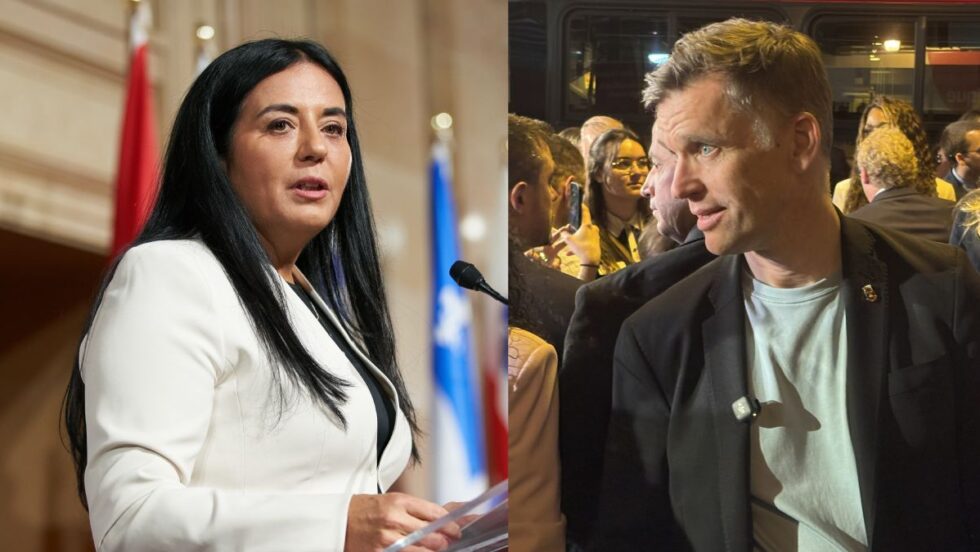 Montage montrant Soraya Martinez Ferrada et Bruno Marchand.