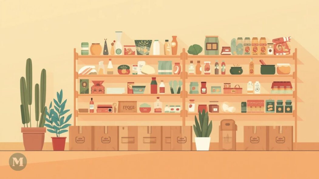 Image générée par l'intelligence artificielle pour représenter une banque alimentaire.