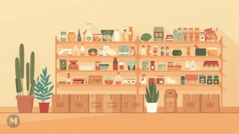 Image générée par l'intelligence artificielle pour représenter une banque alimentaire.