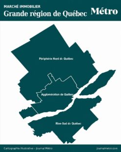Carte de la région de Québec