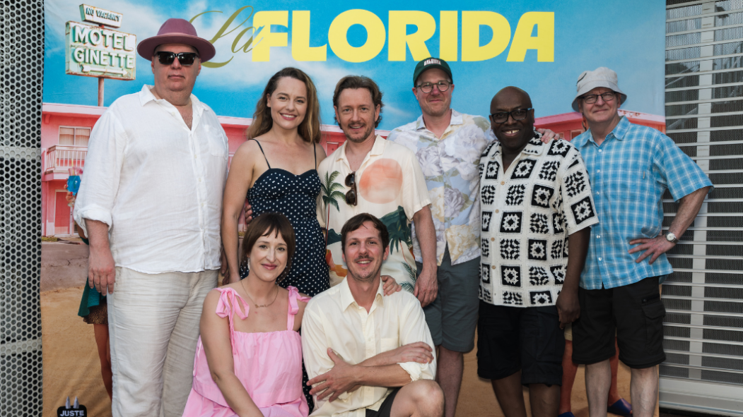 Photo de groupe des comédiens de la pièce de théâtre La Florida.