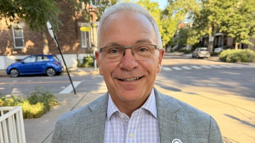Stéphane Paquet, candidat du Parti québécois dans Pointe-aux-Trembles.