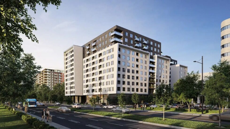 Maquette du projet de logements EXAL Quartier Olympique.