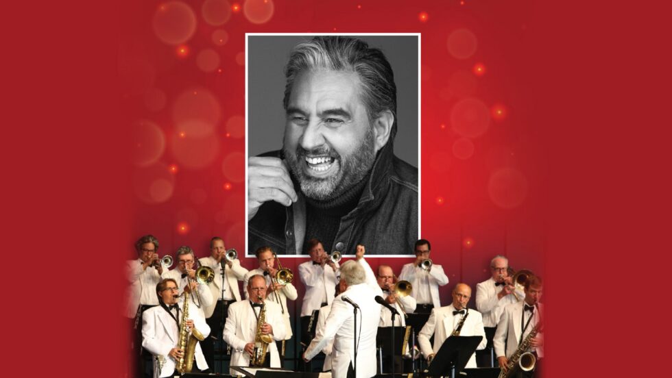 Affiche promotionnelle du spectacle Marc Hervieux - Noël Big Band.