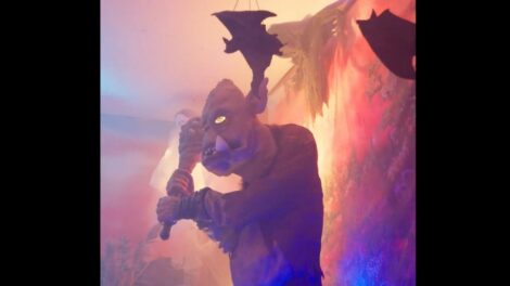 Un monstre au Relais hanté du Verger Charbonneau.