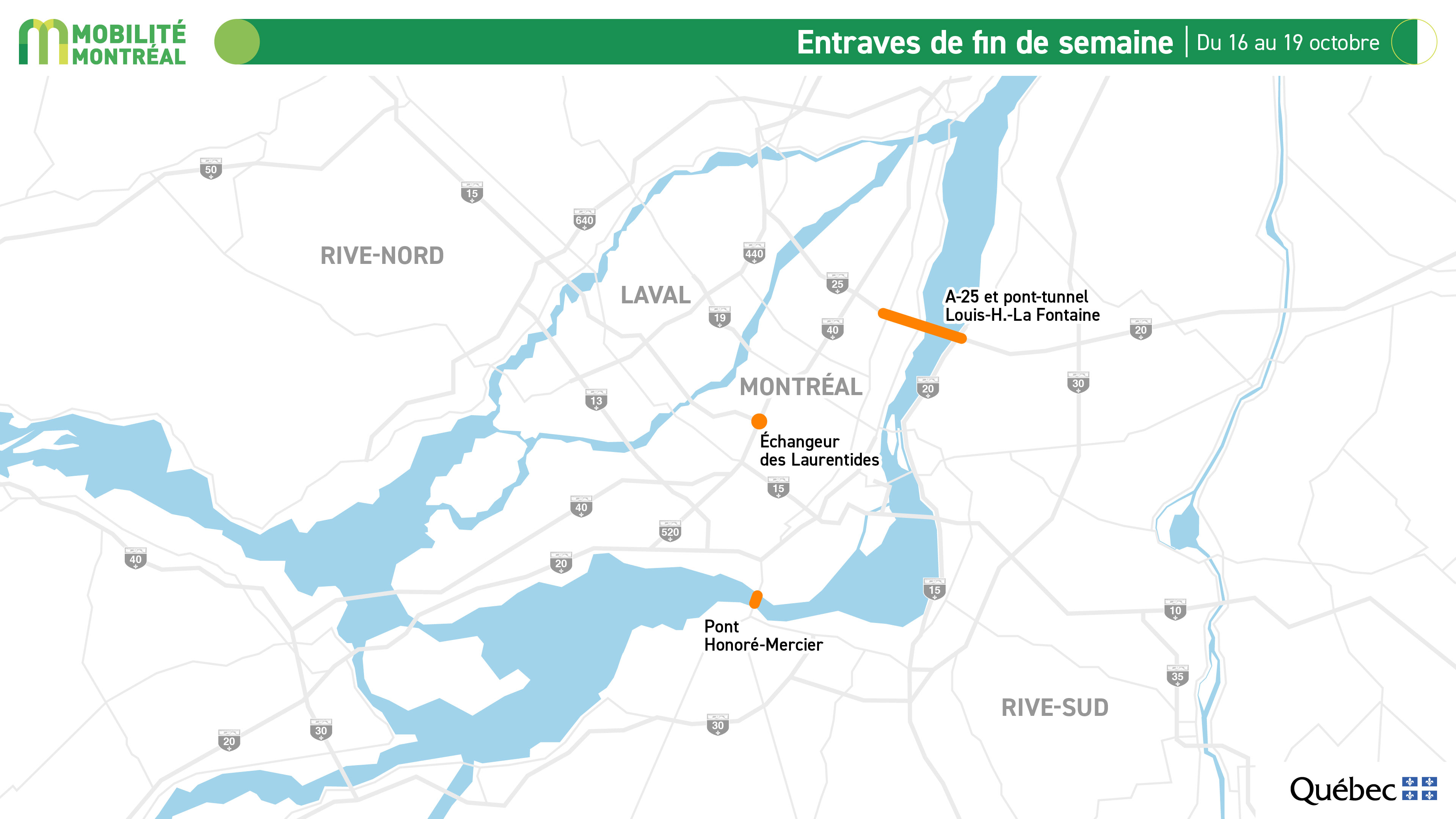 Voici les entraves du réseau autoroutier cette fin de semaine
