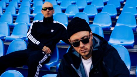 Le rappeur Loud, accompagné de Rymz.