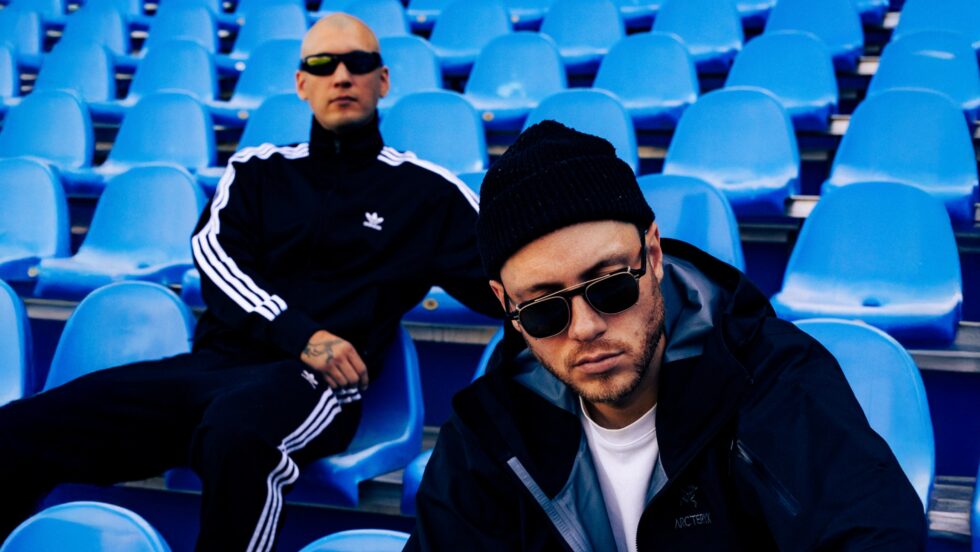 Le rappeur Loud, accompagné de Rymz.